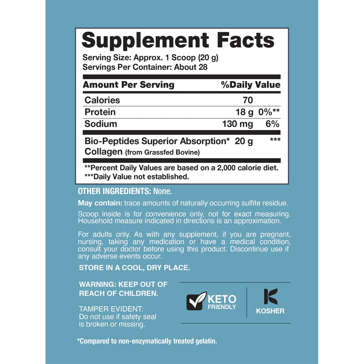 Grassfed Collagen Bio-Peptides Powder